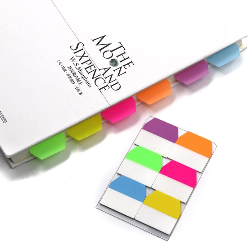 VANRA 1200 Pieces Sticky Index Tabs 1 Inch File Tabs Page Markers Flags Colored Page Notes Sticker Writable Labels for Bookmarks, Classify Files, 10 Sets - Image 5